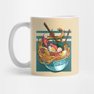 The delicious falling Japanese ramen bowl Mug